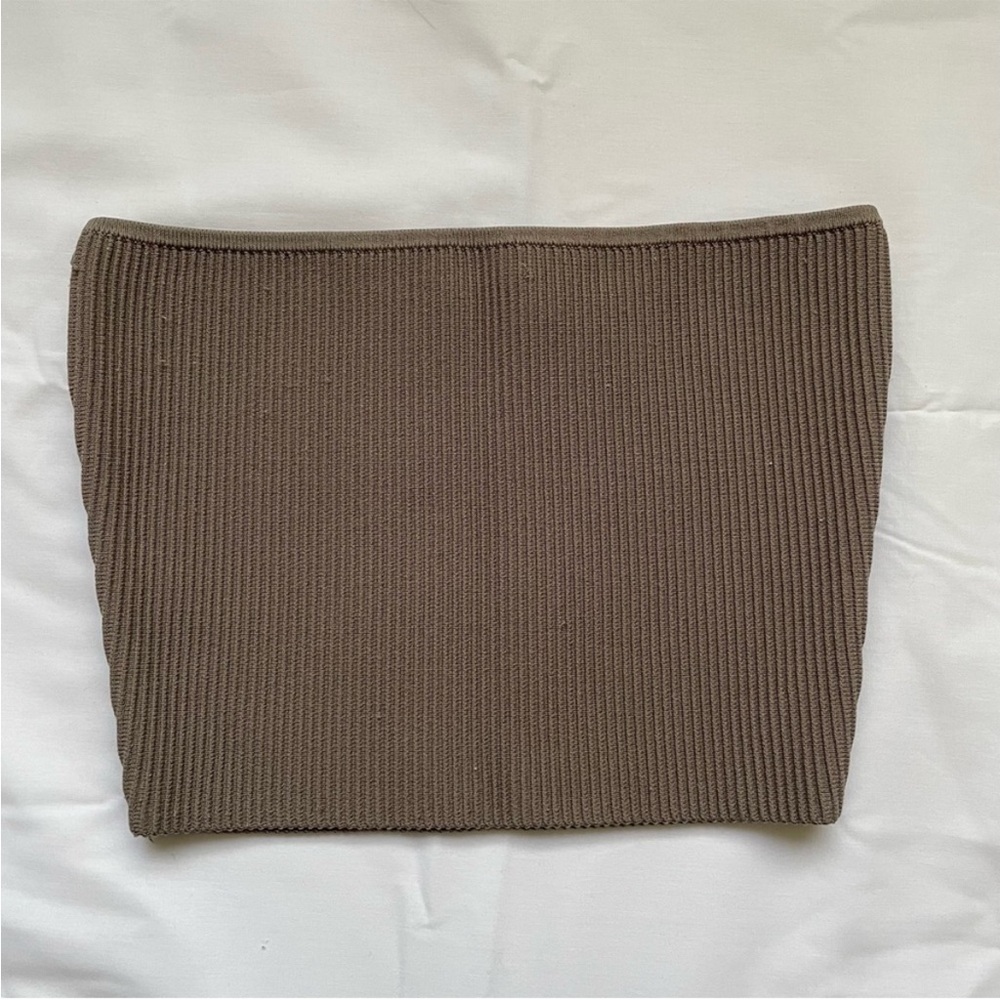 Babaton Sculpt Knit Cropped Tube Top - Size Small